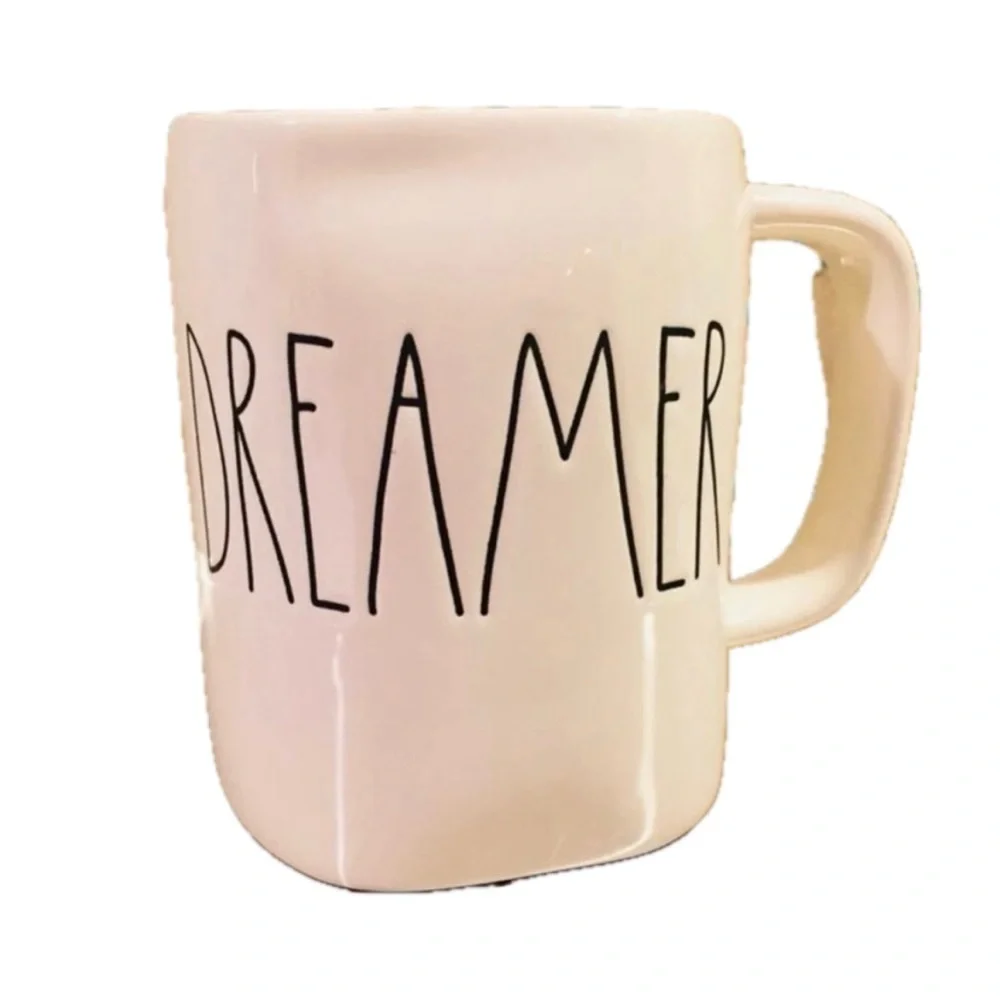 Rae Dunn Dreamer Mug NWT Coffee Tea ceramic gift black white